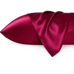 Silky Satin Pillowcase Red