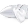 Silky Satin Pillowcase Silver Grey