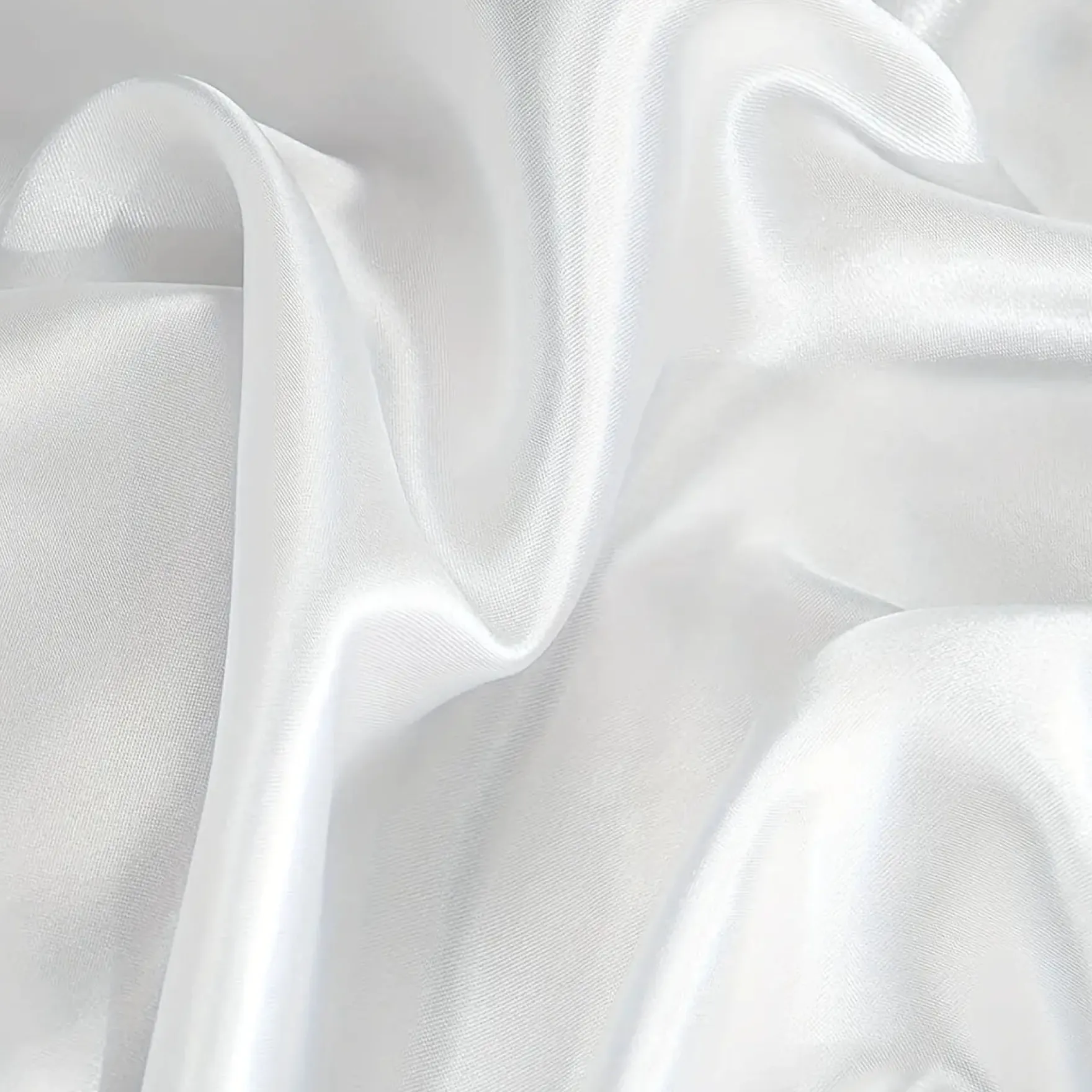 Silky Satin Pillowcase White
