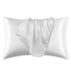 Silky Satin Pillowcase White