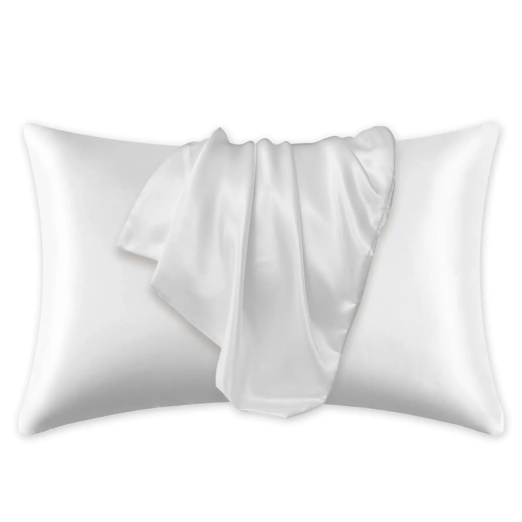 Silky Satin Pillowcase White
