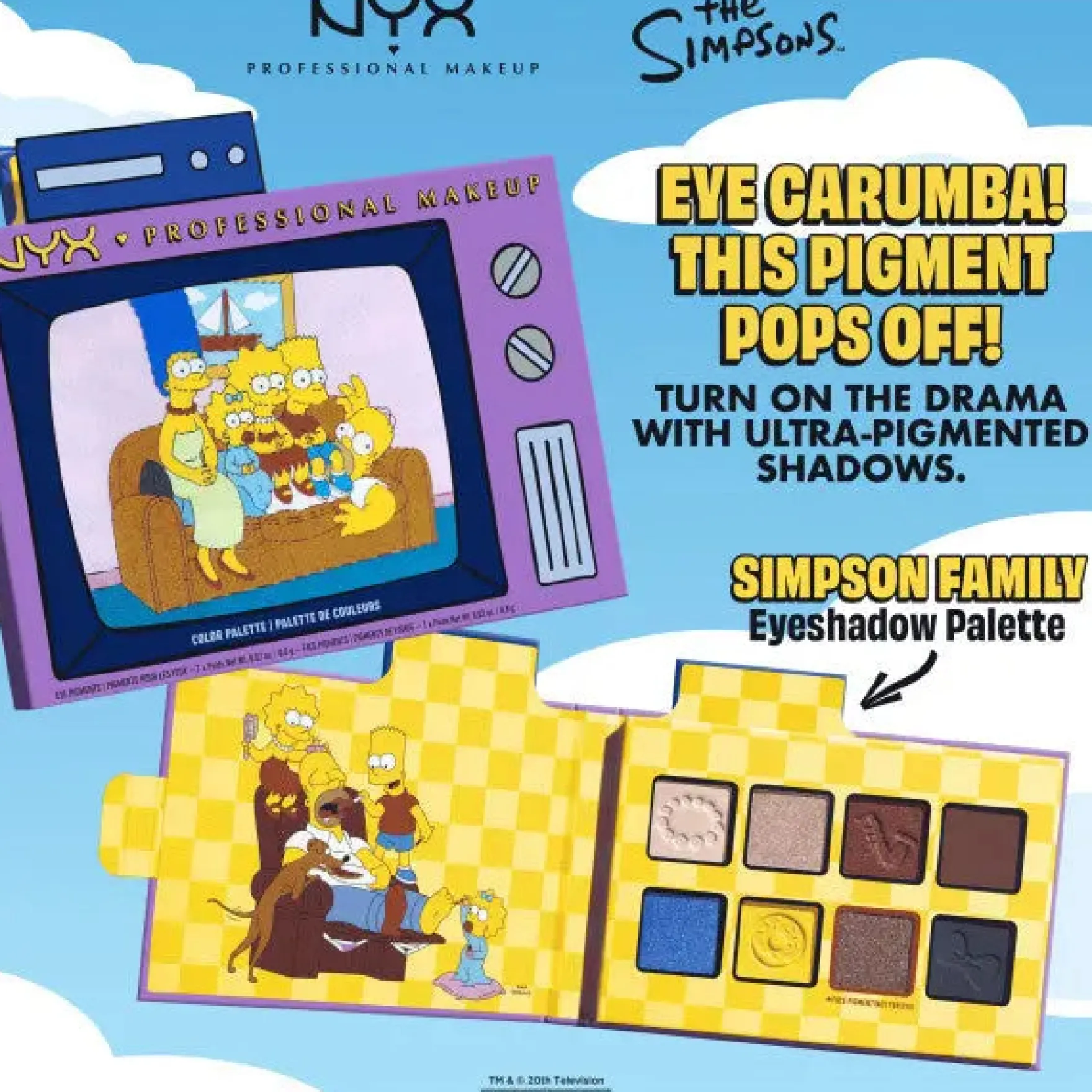 Simpson Family Eyeshadow Palette
