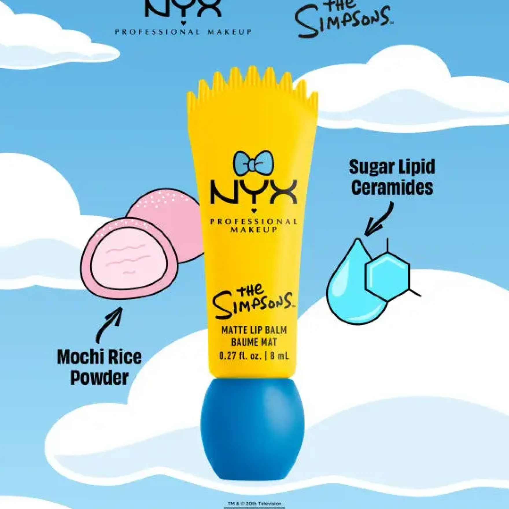 Simpson Smushy Blurred Finish Matte Lip Balm Maggie Peekaboo Blue