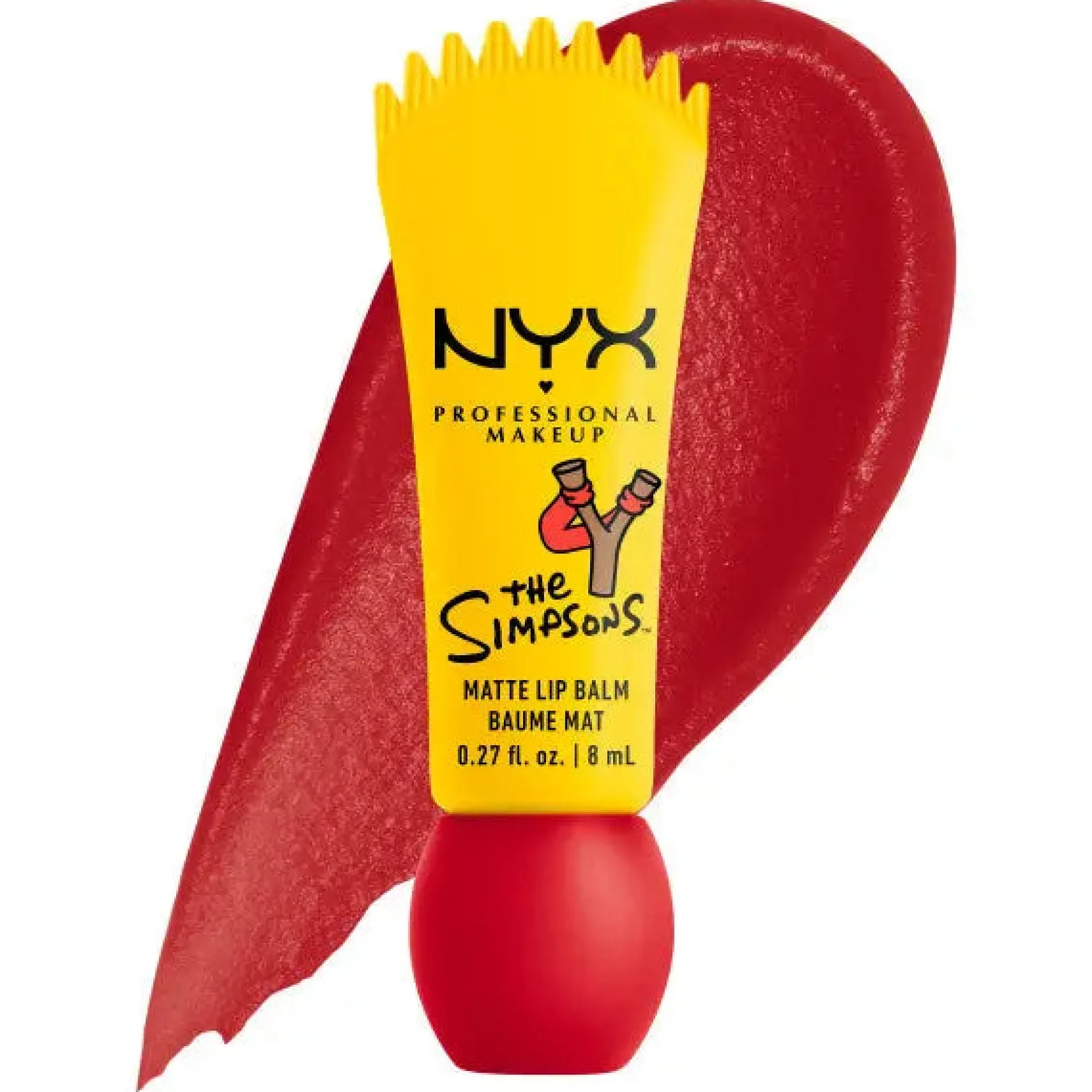 Simpson Smushy Blurred Finish Matte Lip Balm Bart Rebel Red