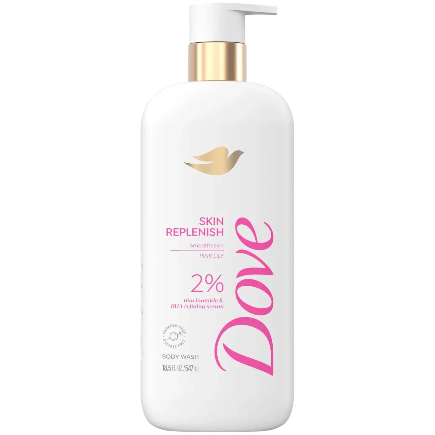 Skin Replenish Body Wash Niacinamide + BHA Serum Pink Lily