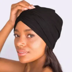 Sleep Beanie With Satin Lining Black