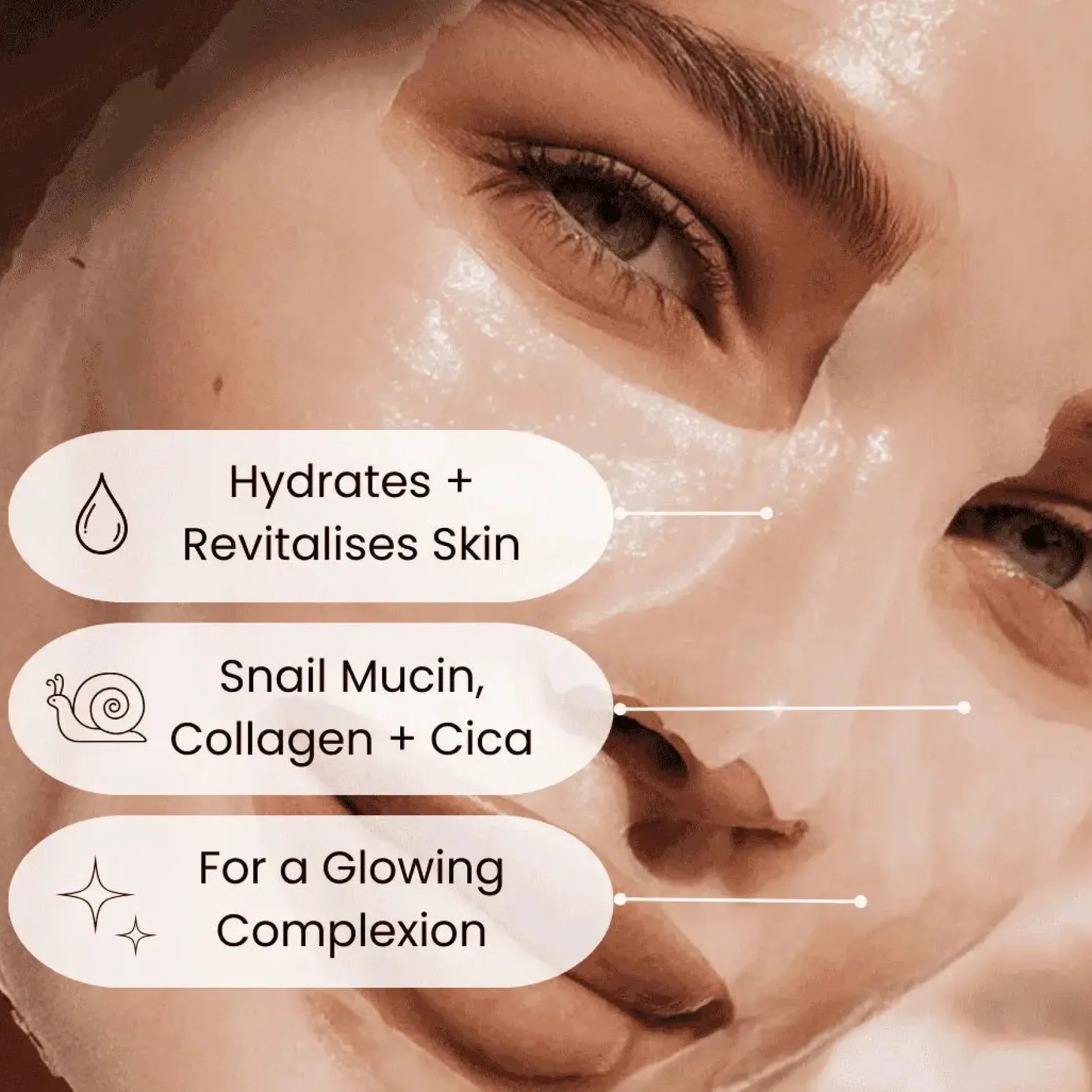 Snail Mucin Multi-Benefit Biocellulose Masque