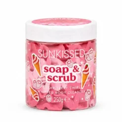 Soap And Scrub Strawberry Swirl