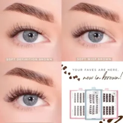 Soft Definition Dark Brown Pre-Glued Lashes