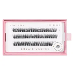 Soft Definition Single Length Pre-glued Lashes 12 mm Medium
