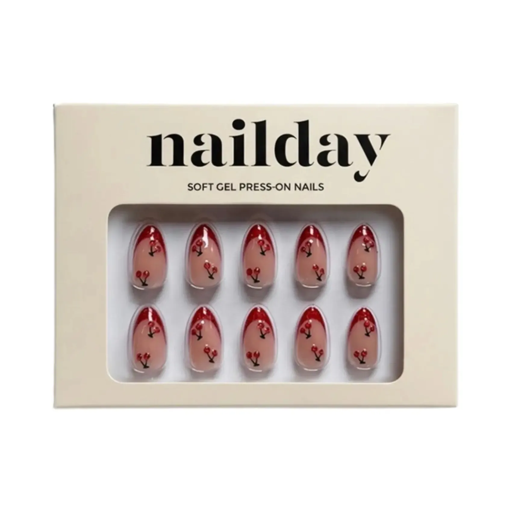 Soft Gel Press-On Nails Cherry On Top