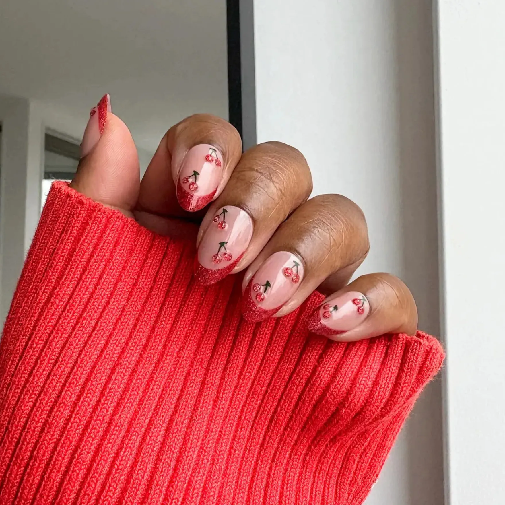 Soft Gel Press-On Nails Cherry On Top