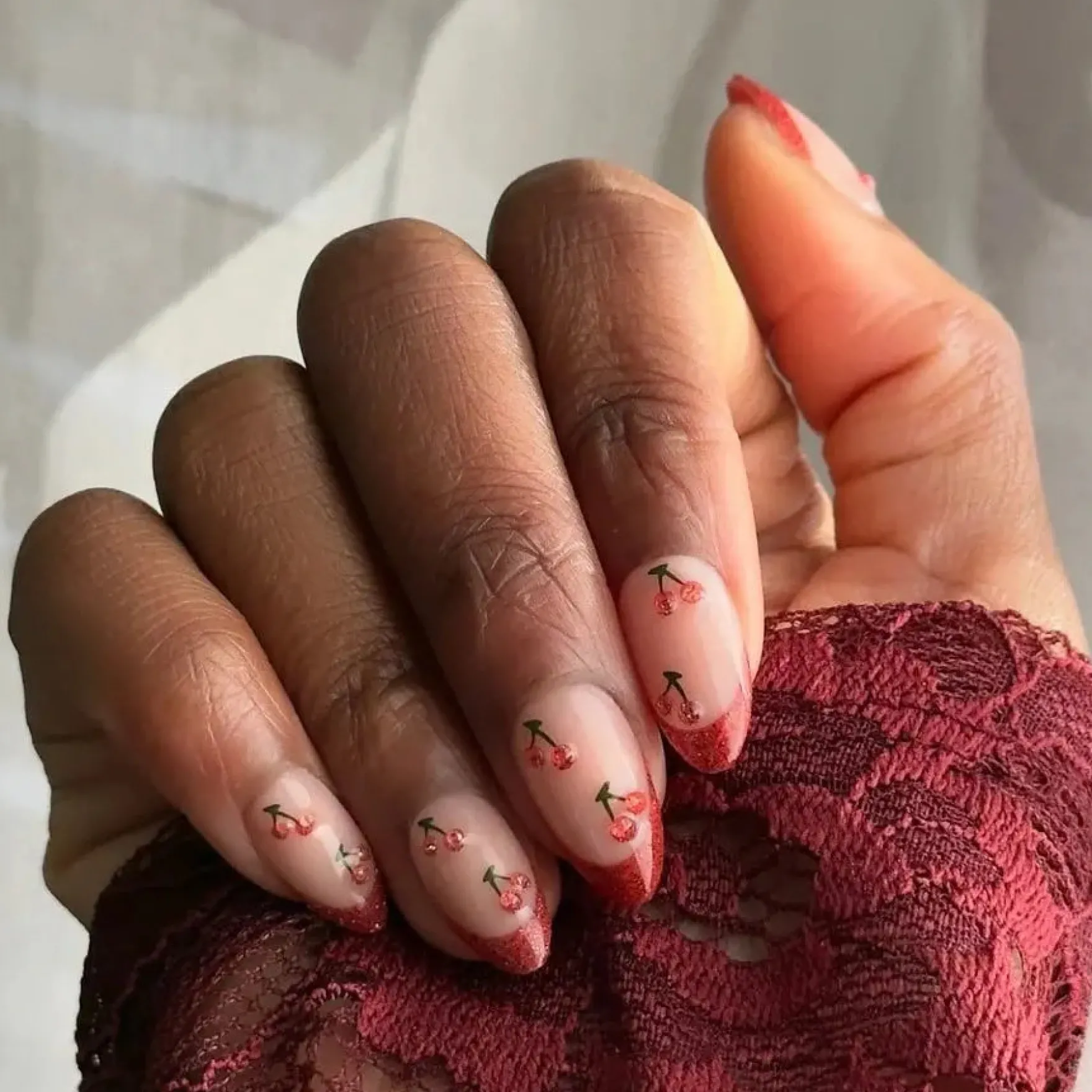 Soft Gel Press-On Nails Cherry On Top