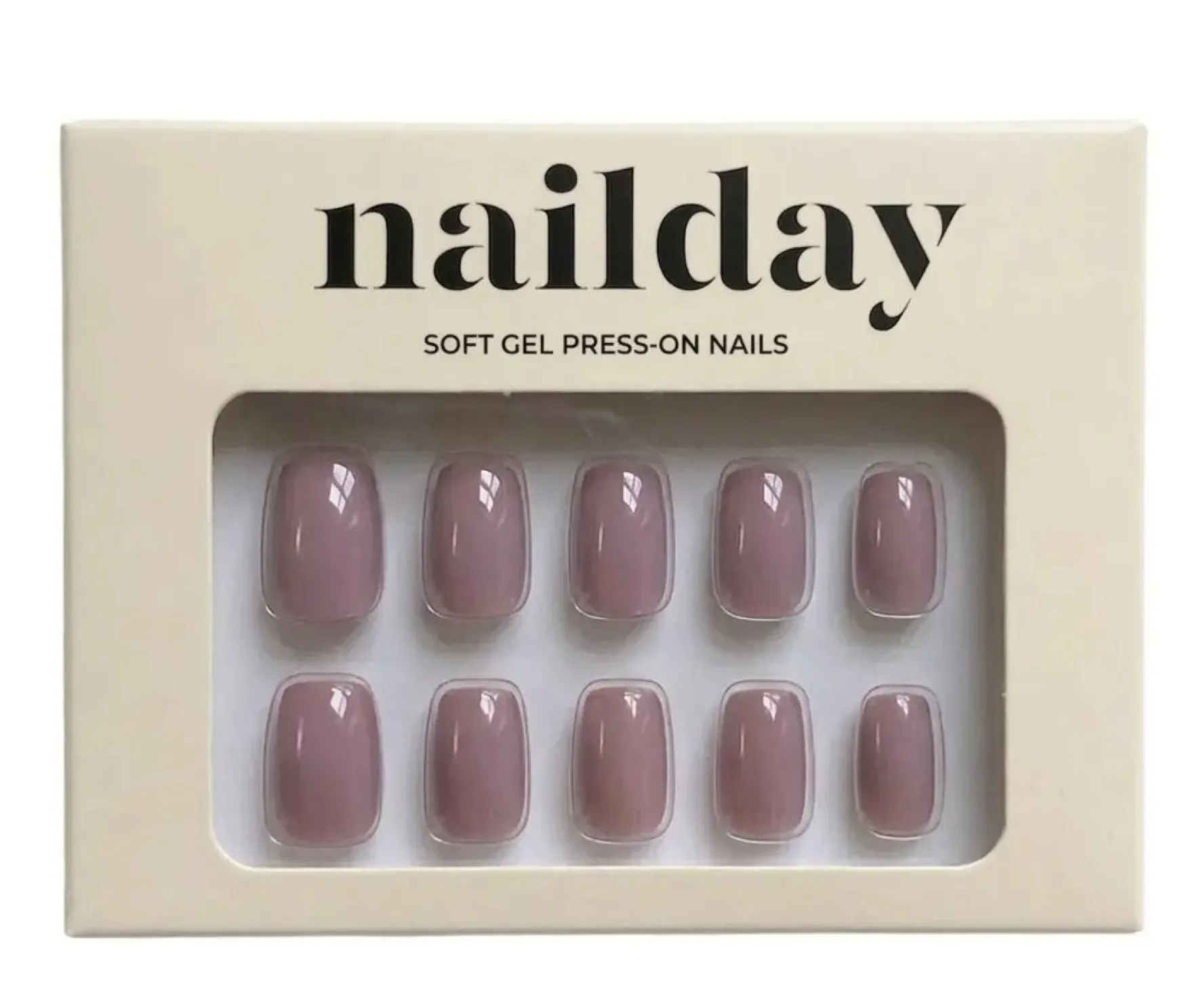 Soft Gel Press-On Nails Dusty Rose