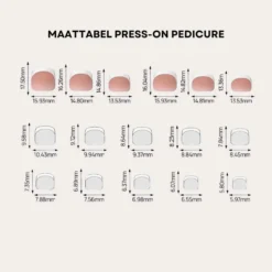 Soft Gel Press-On Toe Nails Celine