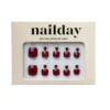 Soft Gel Press-On Toe Nails Wine