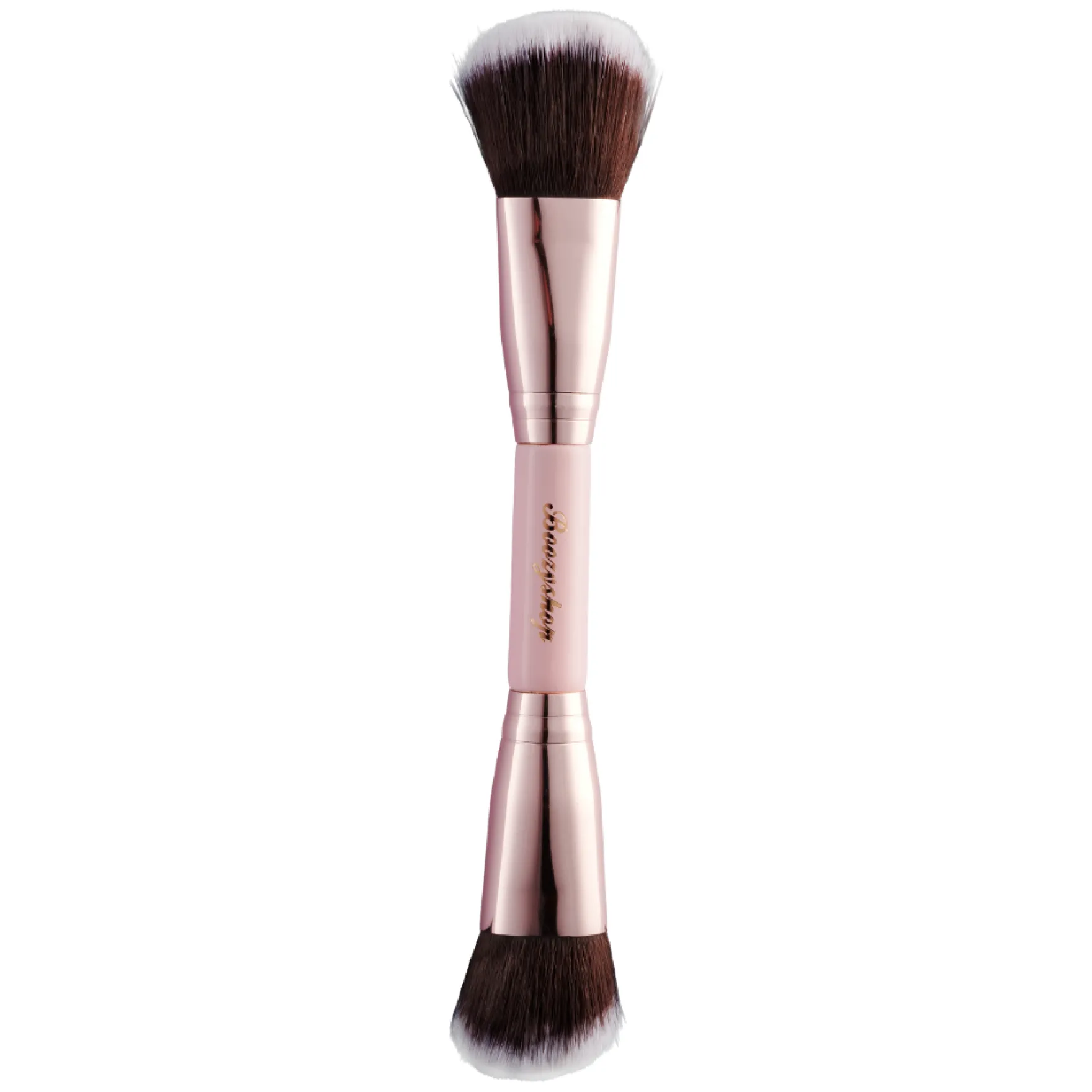 Soft Pink and Gold Foundation and Face Duo Brush