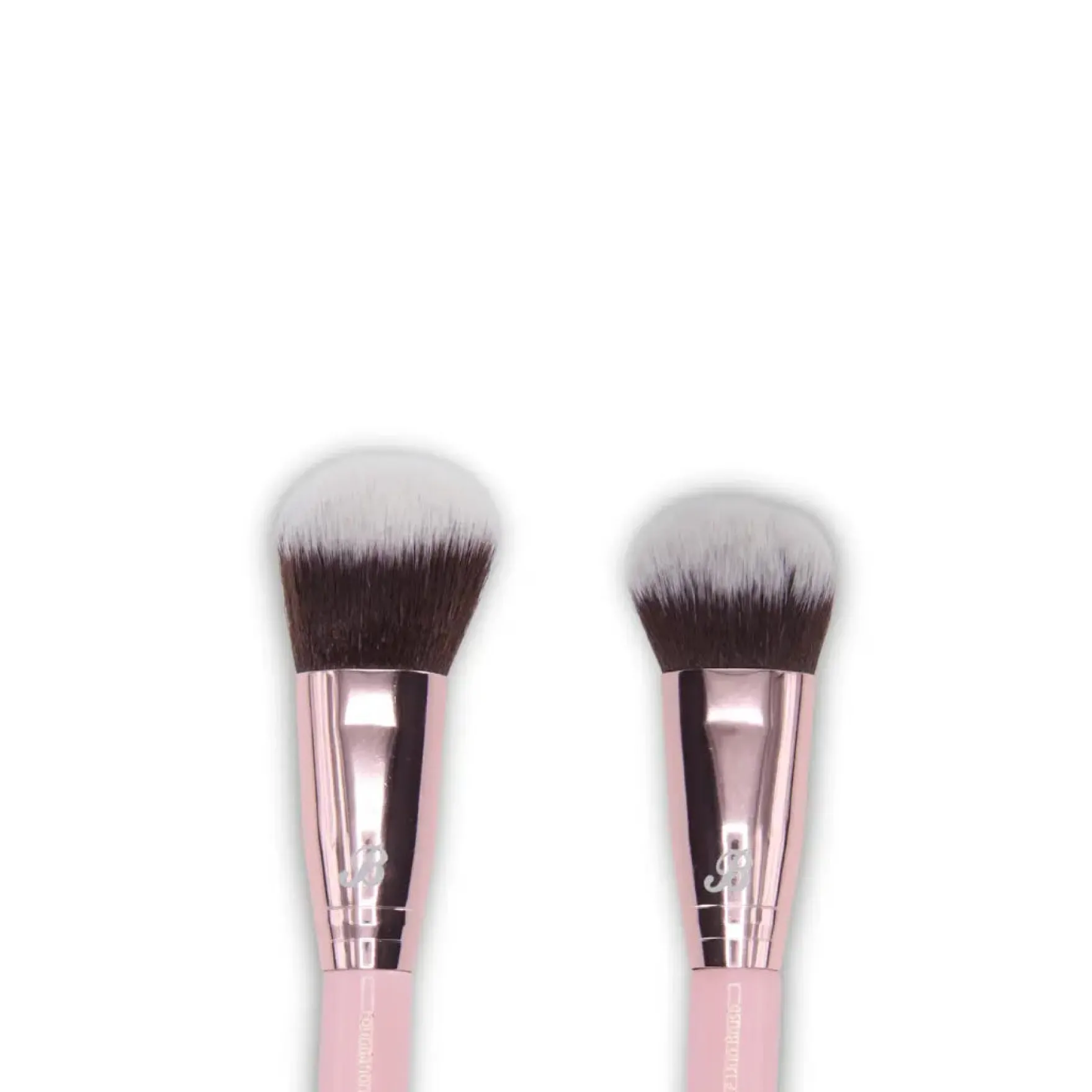 Soft Pink and Gold Foundation and Face Duo Brush