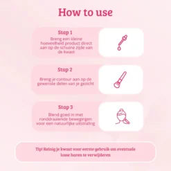 Soft Pink & Gold Angled Contour & Bronzer Brush