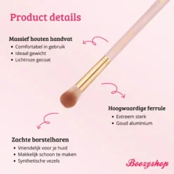 Soft Pink & Gold Brightening Concealer Brush