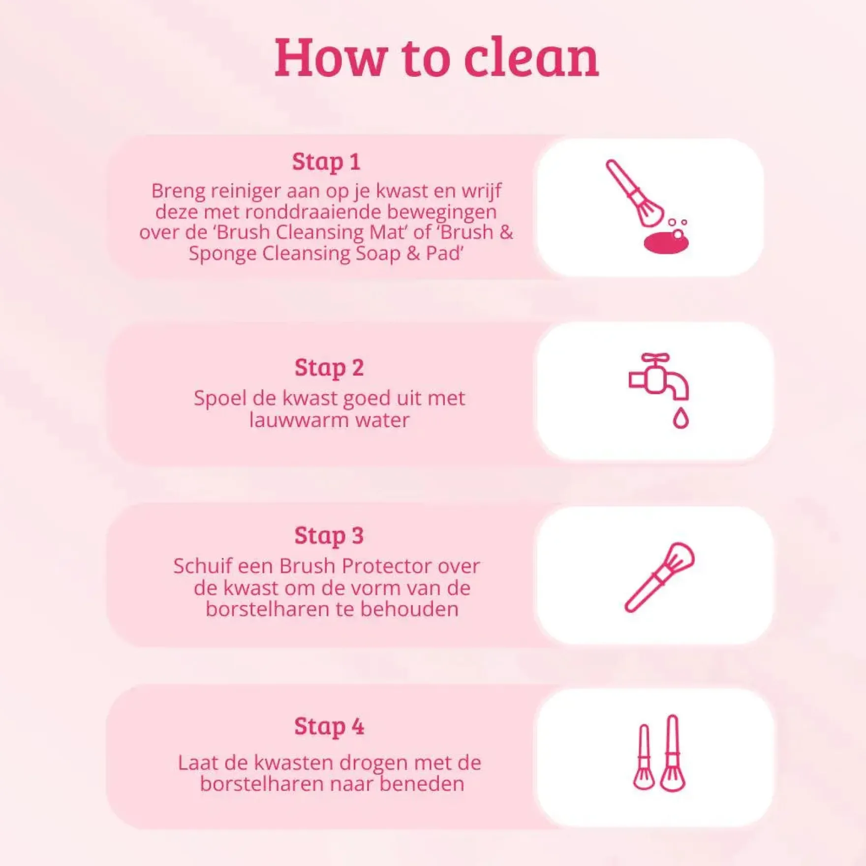 Soft Pink & Gold Bronzer & Blush Blending Brush