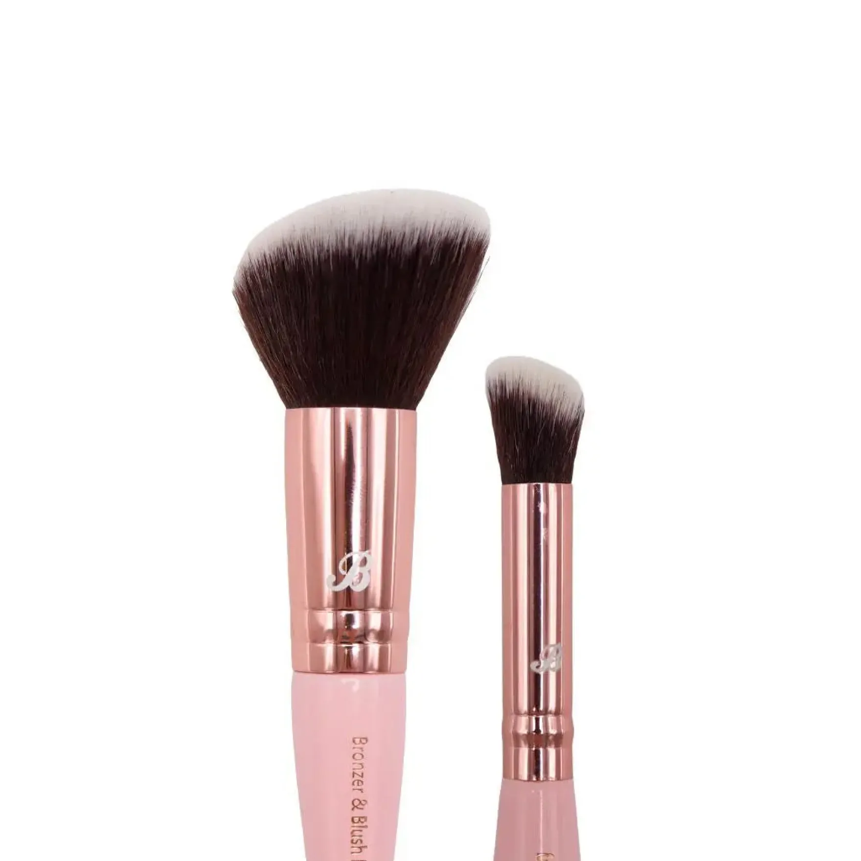 Soft Pink & Gold Bronzer & Blush Blending Brush