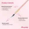 Soft Pink & Gold Brow Sculpting Duo Brush