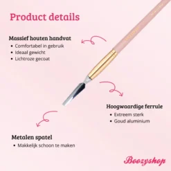 Soft Pink & Gold Brow Sculpting Duo Brush
