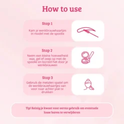 Soft Pink & Gold Brow Sculpting Duo Brush