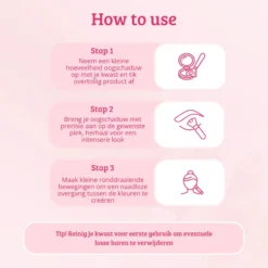 Soft Pink & Gold Eyeshadow Brush