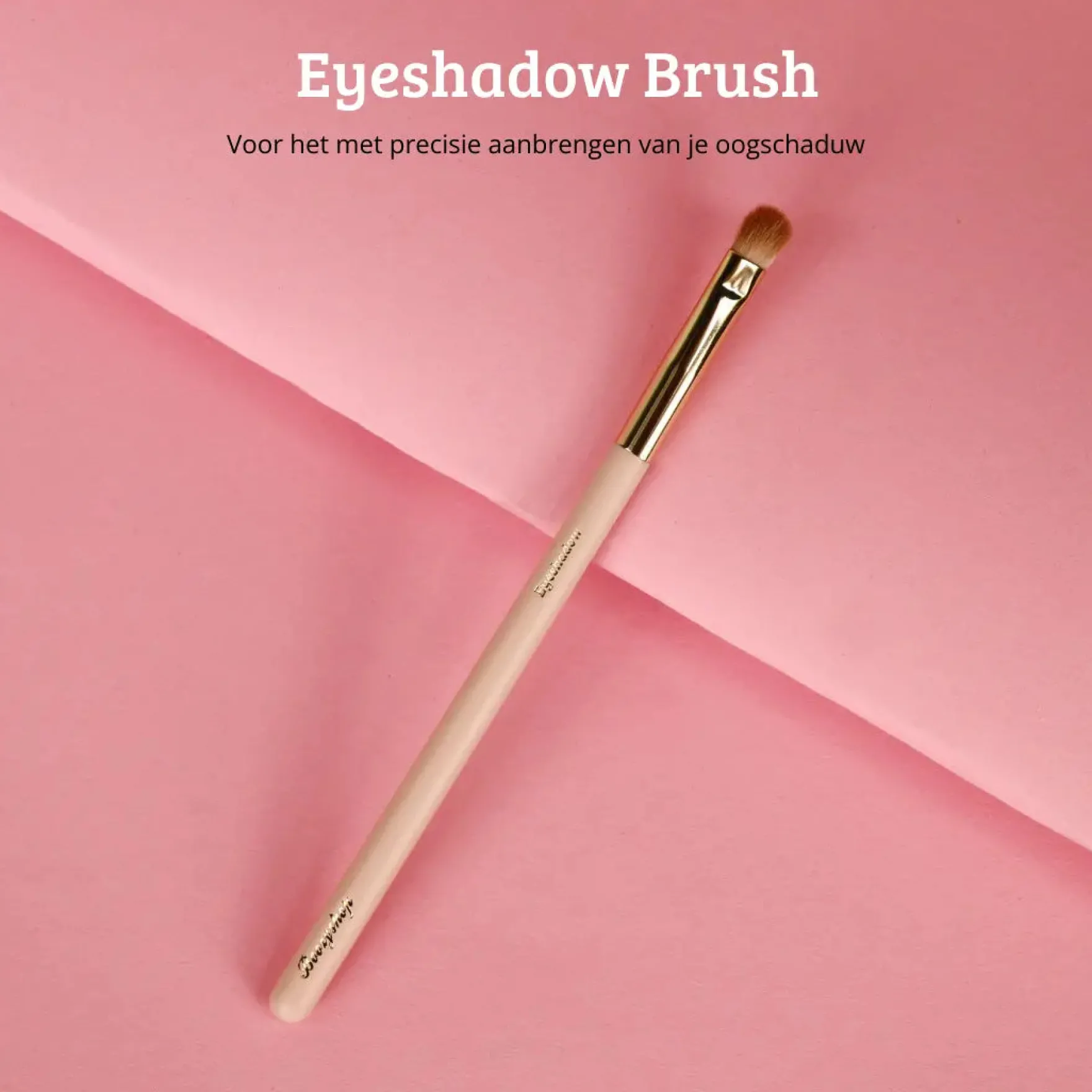 Soft Pink & Gold Eyeshadow Brush