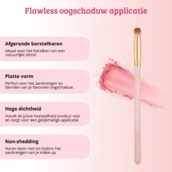 Soft Pink & Gold Eyeshadow Brush