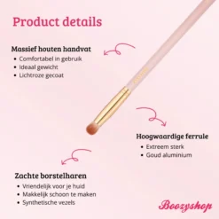 Soft Pink & Gold Eyeshadow Brush