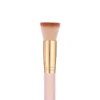 Soft Pink & Gold Flat Top Buffing Brush