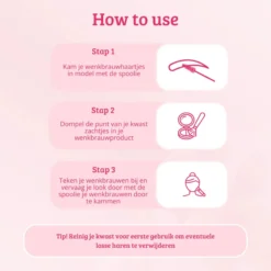 Soft Pink & Gold Lash and Brow Brush