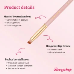 Soft Pink & Gold Lash and Brow Brush