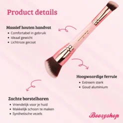 Soft Pink & Gold Multifunctional Blending Brush