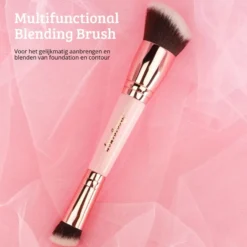 Soft Pink & Gold Multifunctional Blending Brush
