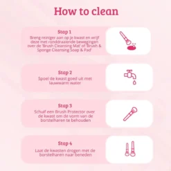 Soft Pink & Gold Multifunctional Blending Brush