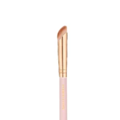 Soft Pink & Gold Rounded Angled Brow & Liner Brush