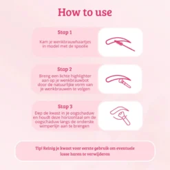 Soft Pink & Gold Rounded Angled Brow & Liner Brush