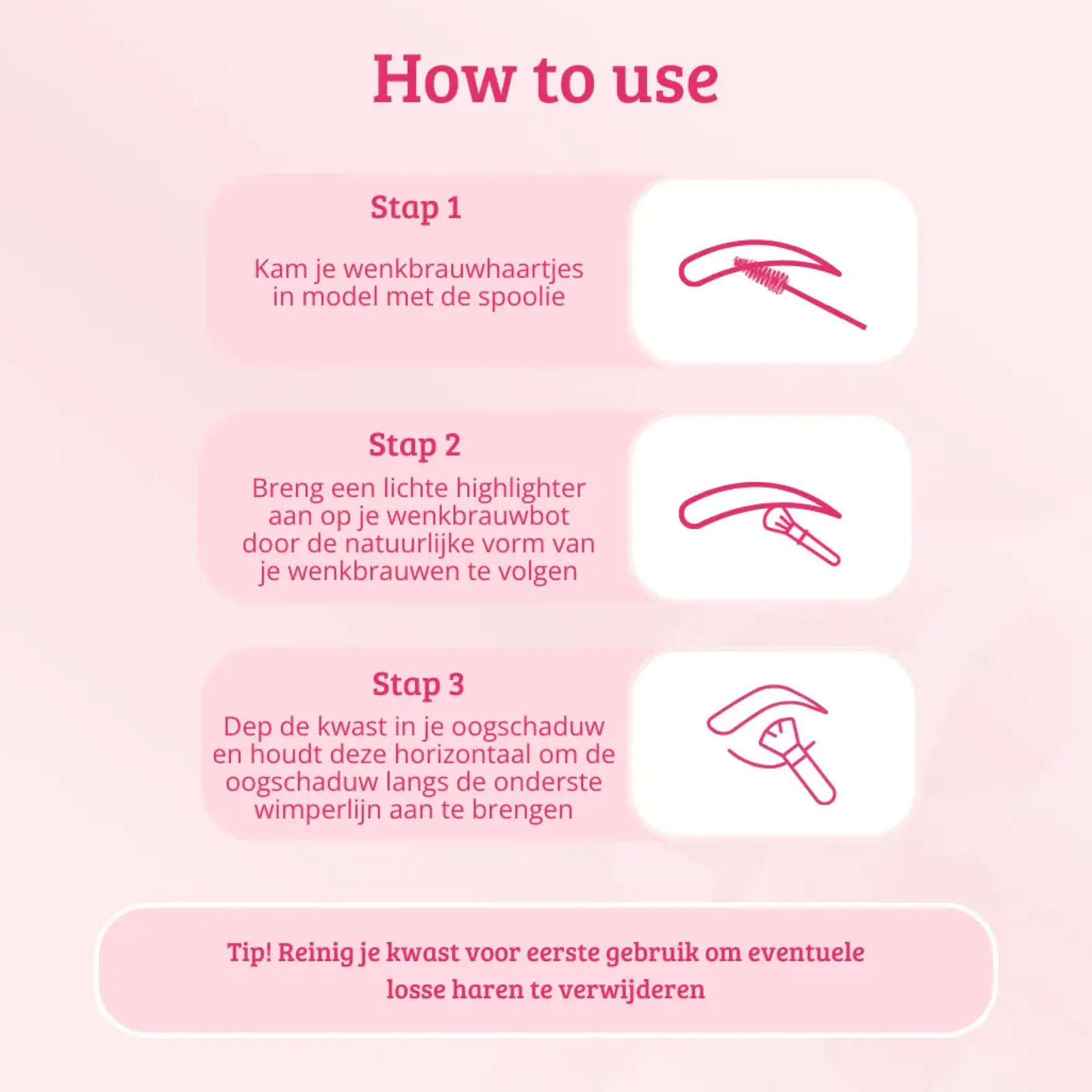 Soft Pink & Gold Rounded Angled Brow & Liner Brush