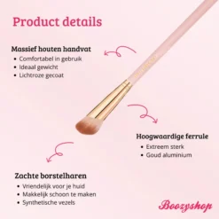 Soft Pink & Gold Small Angled Contour Brush