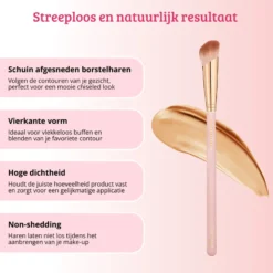 Soft Pink & Gold Small Angled Contour Brush