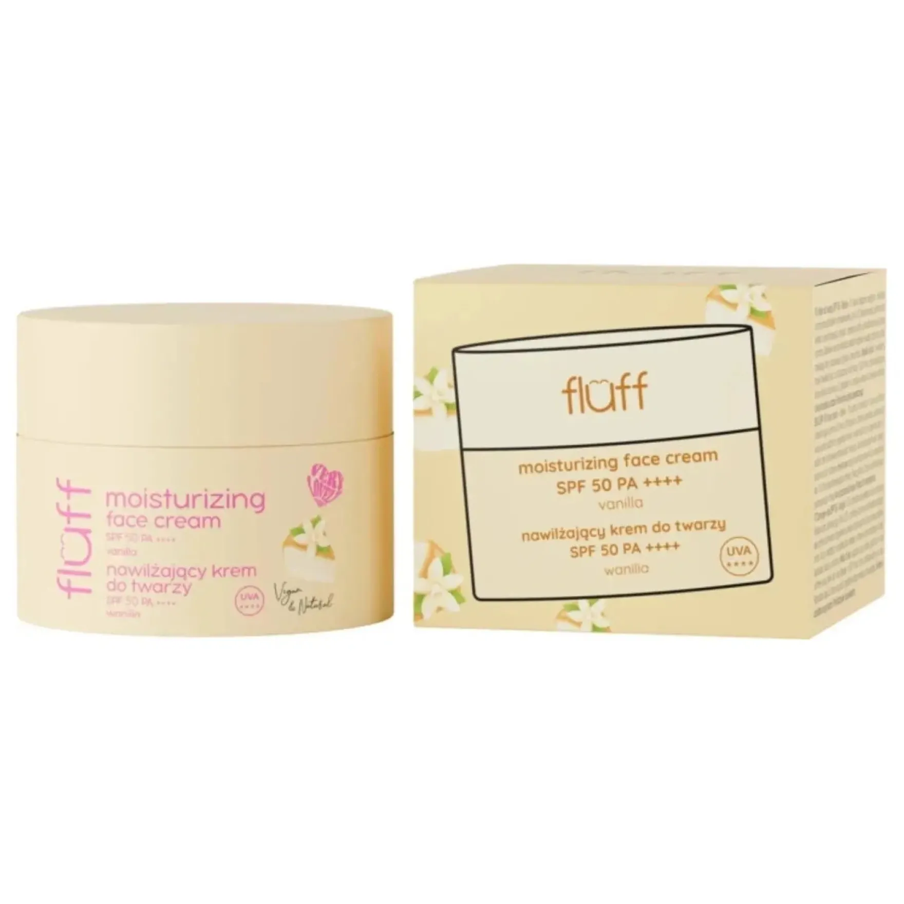 SPF50 Face cream Vanilla