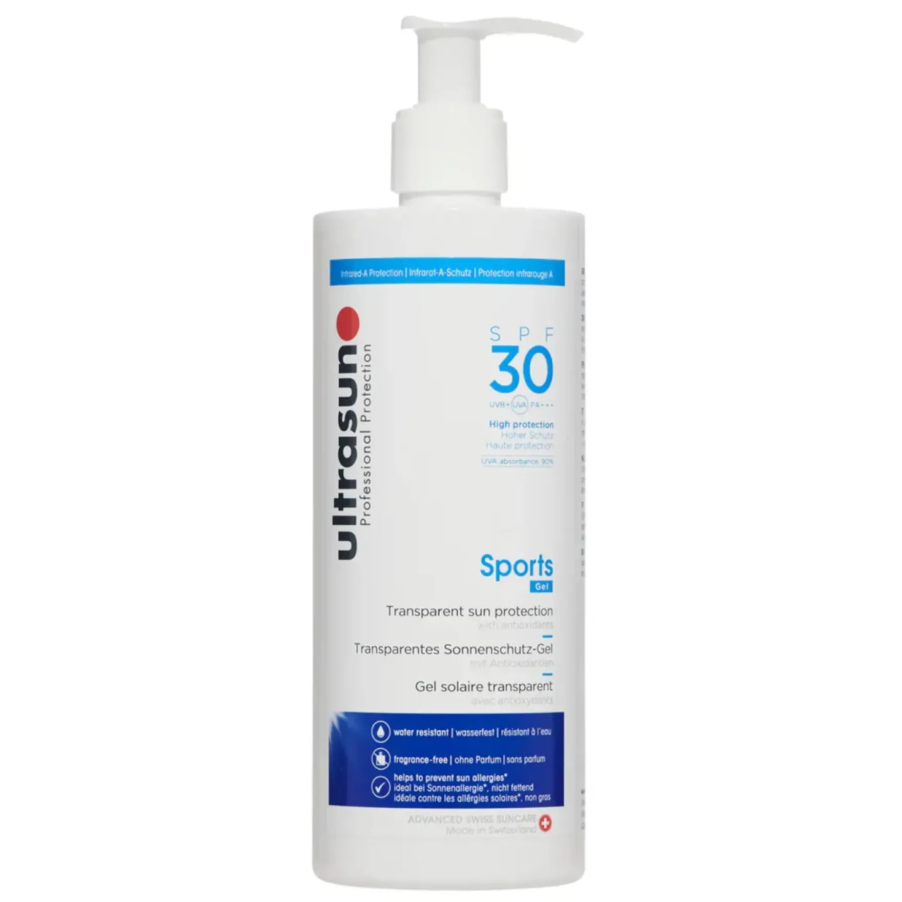 Sports Gel SPF 30 400 ml.