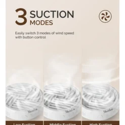 SProR Cordless & Rechargeable Nail Dust Collector White