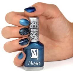 Stamping Nail Polish Cat Eye SP33 Magnetic Blue