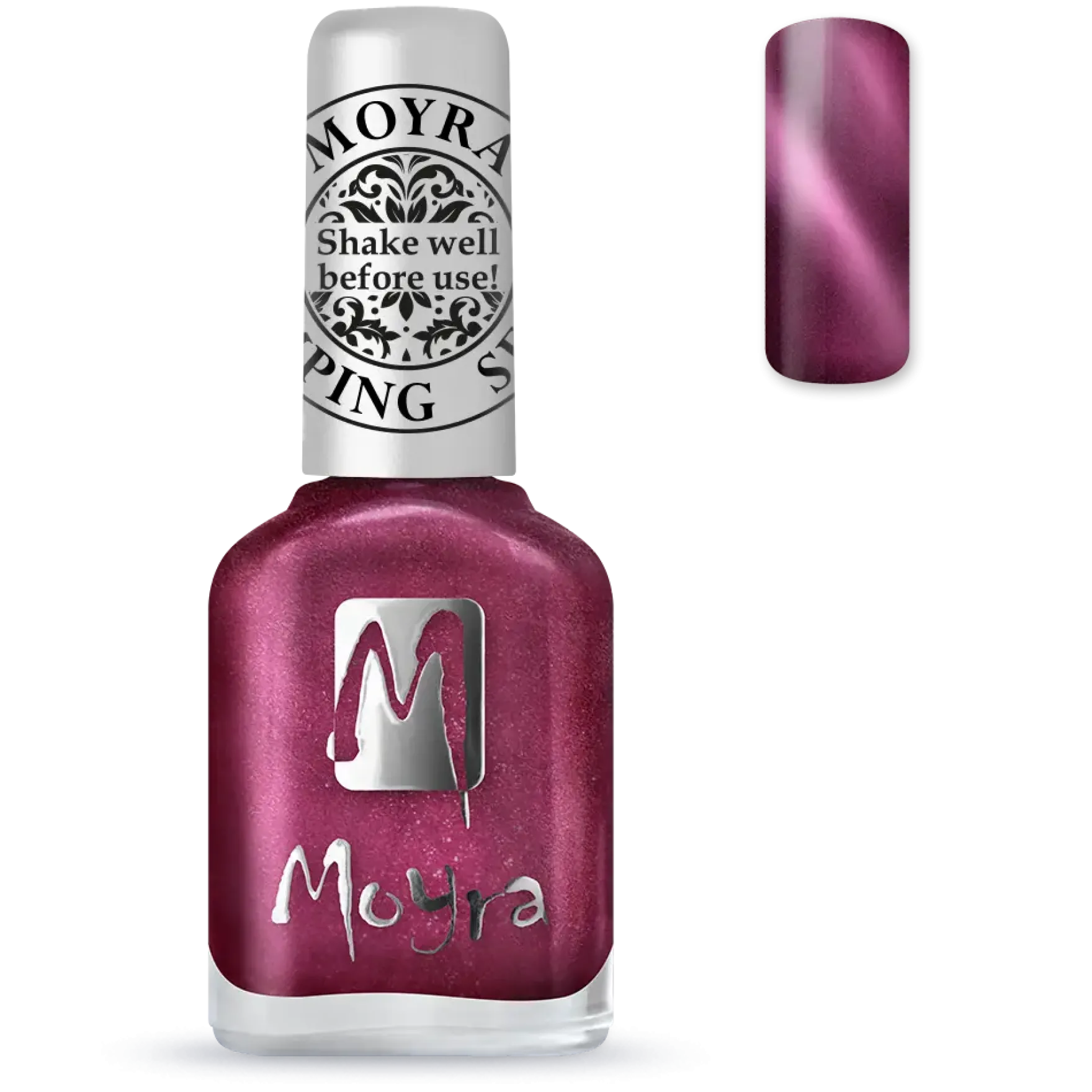 Stamping Nail Polish Cat Eye SP32 Magnetic Red