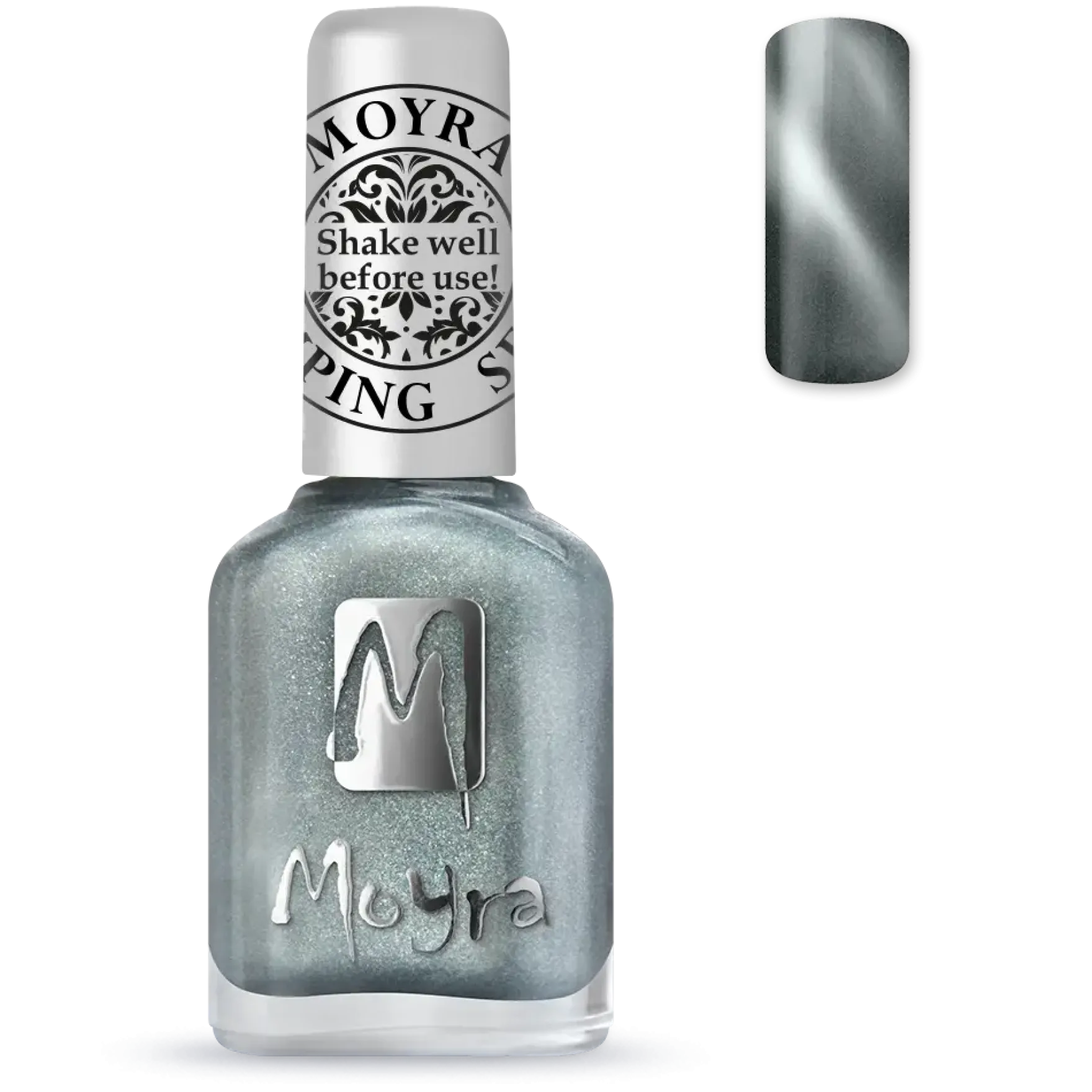 Stamping Nail Polish Cat Eye SP30 Magnetic Silver